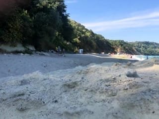 POV Public Beach Sex With a Big-Ass Amateur, Ending With a C